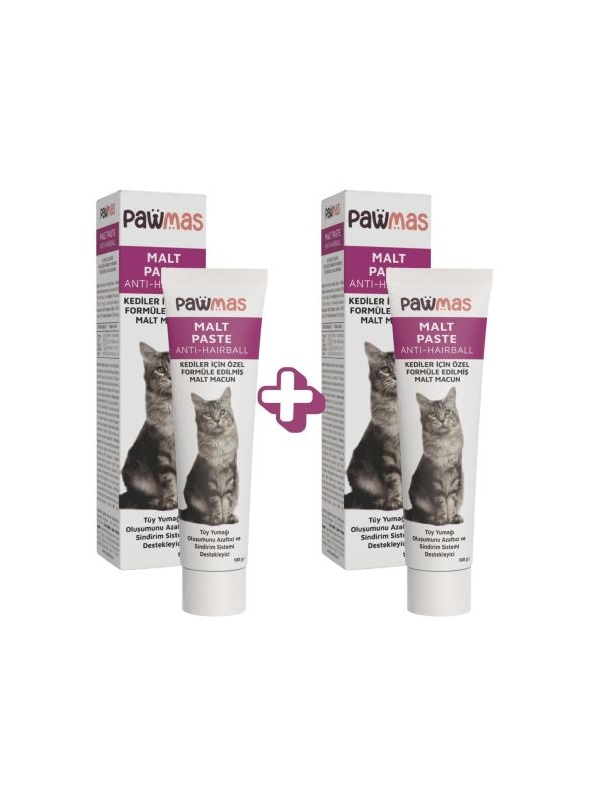 Pawmas Malt paste (Antihairball) Kedi macunu 100gr x 2 Adet