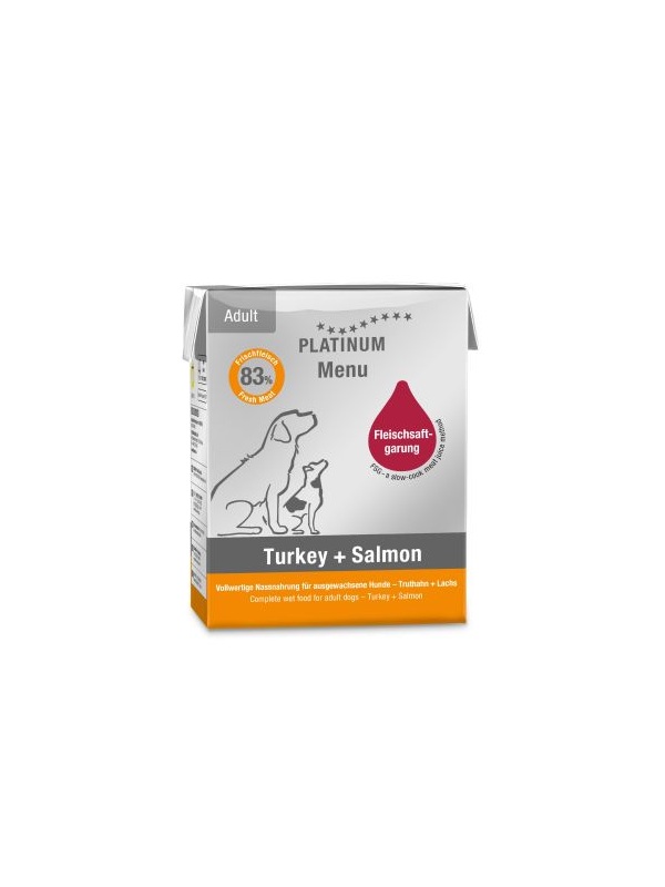 Platinum Hindili ve Somonlu Yaş Köpek Maması 375gr