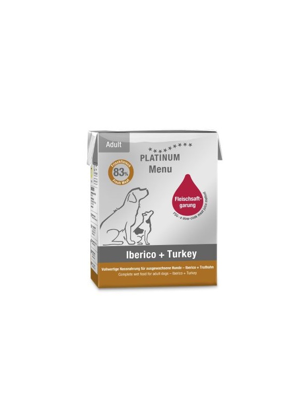 Platinum Iberico ve Hindili Yaş Köpek Maması 375gr