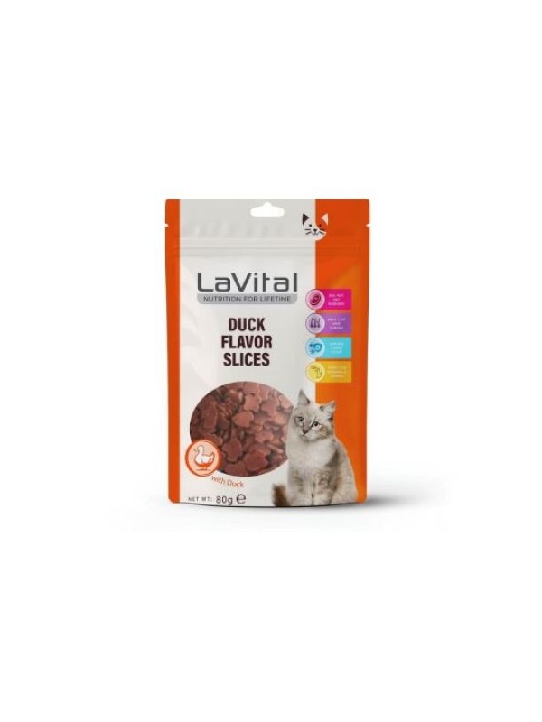LaVital Ördekli Kedi Ödül Maması 80 Gr