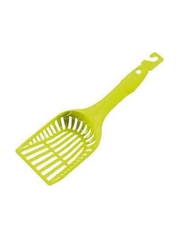 Moderna Scoop Small Grid Dar Aralıklı Kedi Kum Küreği Yeşil 10x28 Cm