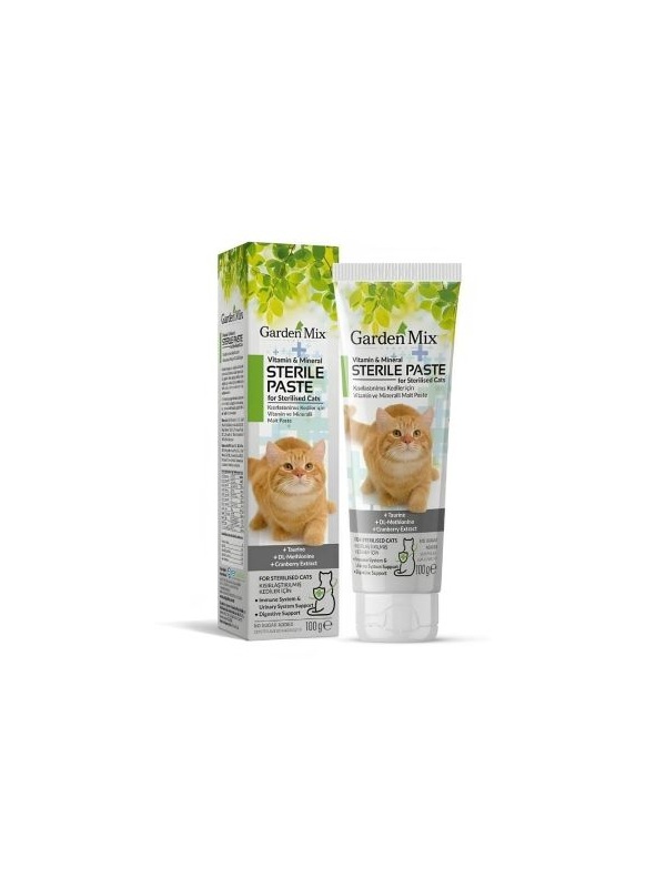Garden Mix Multivitamin Kısırlaştırılmış Kedi Malt Macunu 100 gr