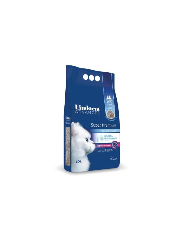 Lindocat Advanced Multicat Bikarbonatlı Koku Önleyici ve Extra Güçlü Topaklanan Bentonit Kedi Kumu 10 lt