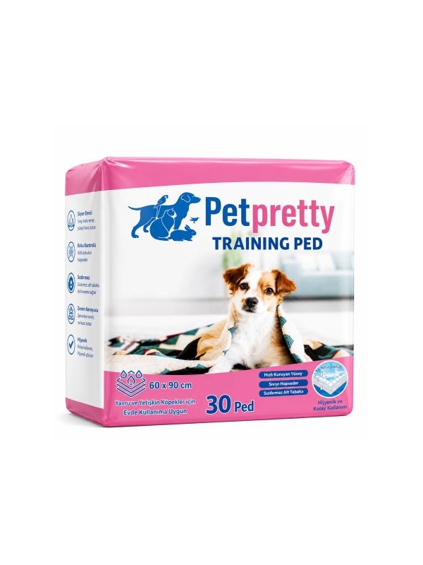 Petpretty Kokusuz 30'lu Köpek Tuvalet Eğitim Pedi 60 x 90 cm