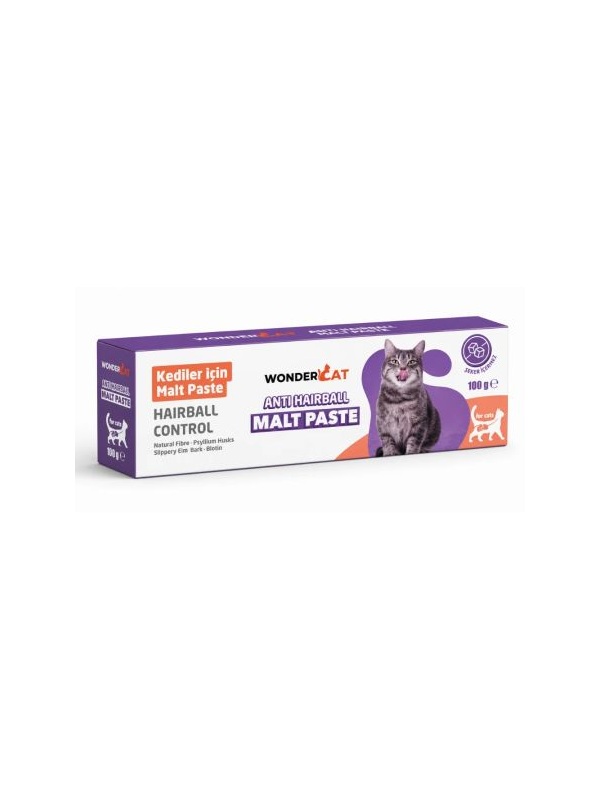 WonderCat Anti-Hairball Tüy Yumağı Engelleyici Kedi Malt Macunu 100 gr