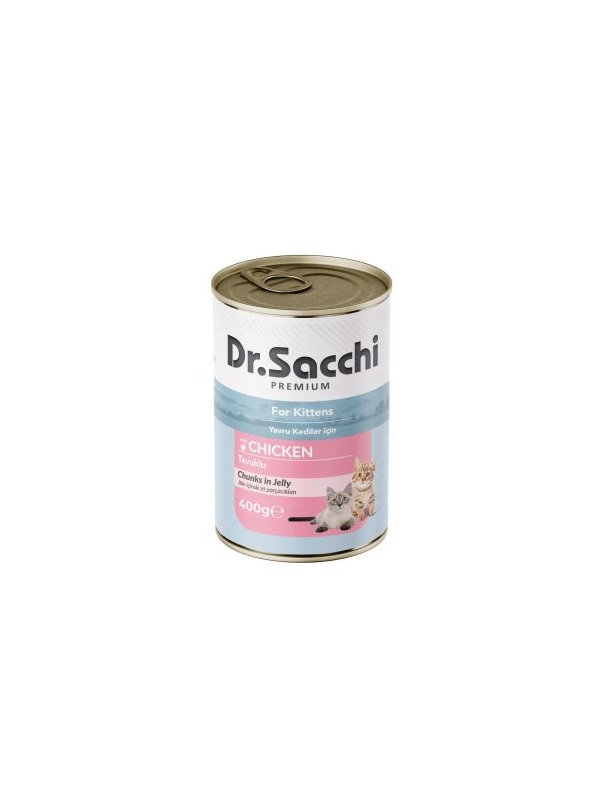 Dr.Sacchi Konserve Yavru Kedi Tavuk Etli 400gr
