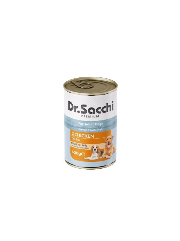 Dr.Sacchi Konserve Köpek Tavuk Etli 400gr