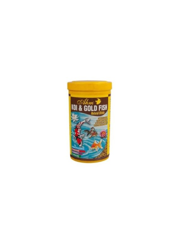 Ahm Koi Gold Fish Natural Sticks Japon Balığı Yemi 1000 Ml
