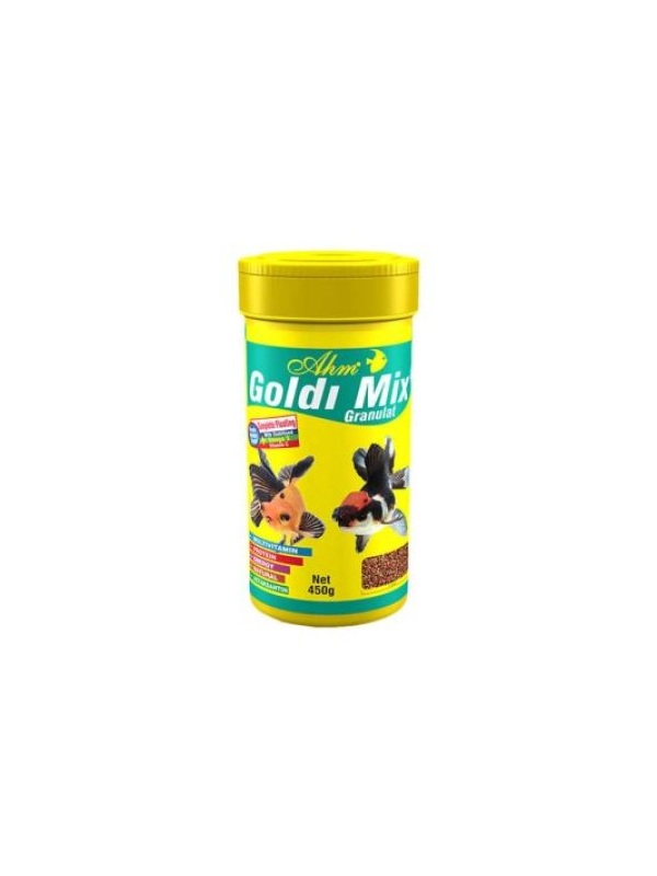 Ahm Goldi Mix Granulat Balık Yemi 250 Ml