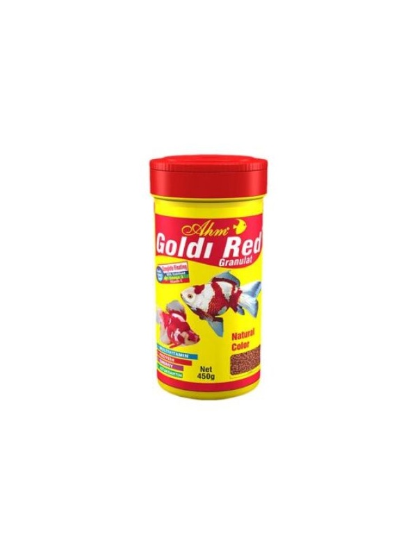 Ahm Goldi Red Granulat Balık Yemi 250 Ml