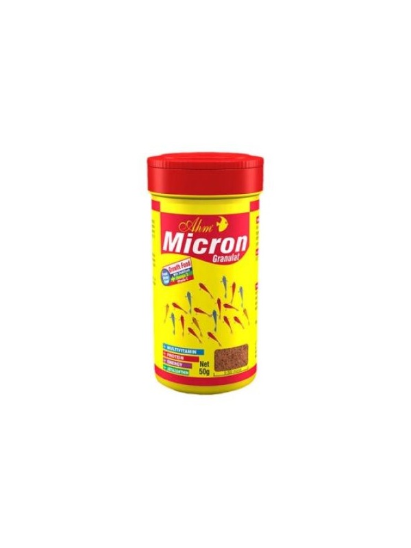 Ahm Micron Granulat Yavru Balıklar İçin Büyütme Yemi 100 Ml