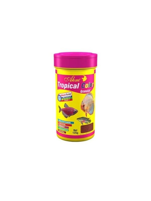 Ahm Tropical Colour Granulat Süs Balıkları Yemi 100 Ml