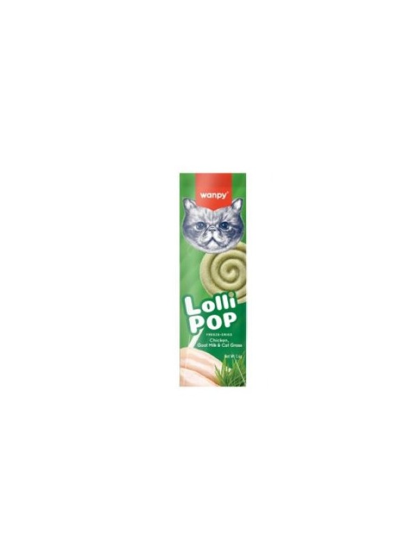 Wanpy LolliPop Kedi Otlu Lolipop Kedi Ödülü 1.4 Gr x 10 Adet