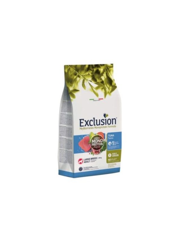 Exclusion Monoprotein Ton Balıklı ve Narlı Düşük Tahıllı Büyük Irk Yetişkin Köpek Maması 12 Kg