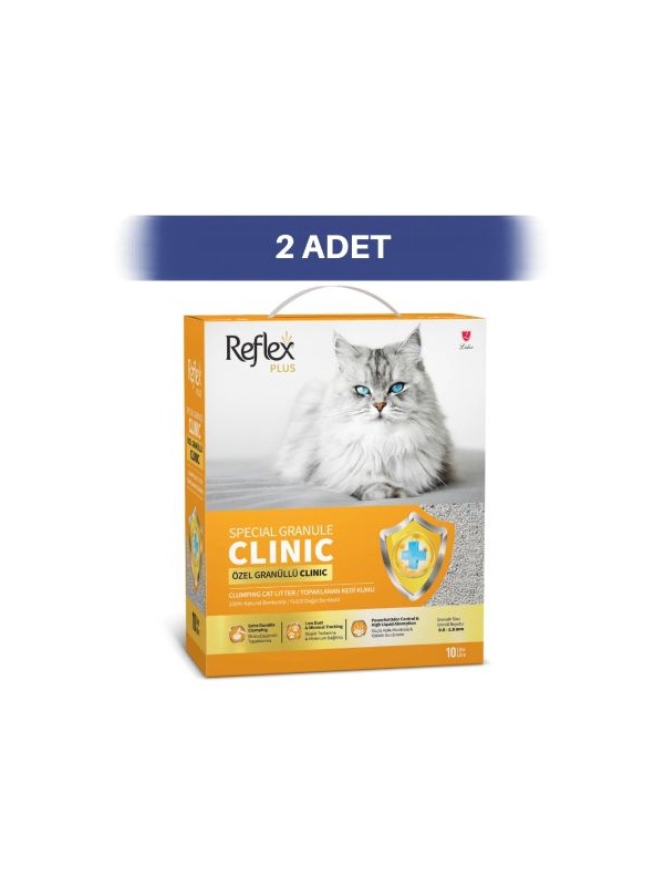 Reflex Plus Klinik Bentonit Kedi Kumu 2 x 10 lt