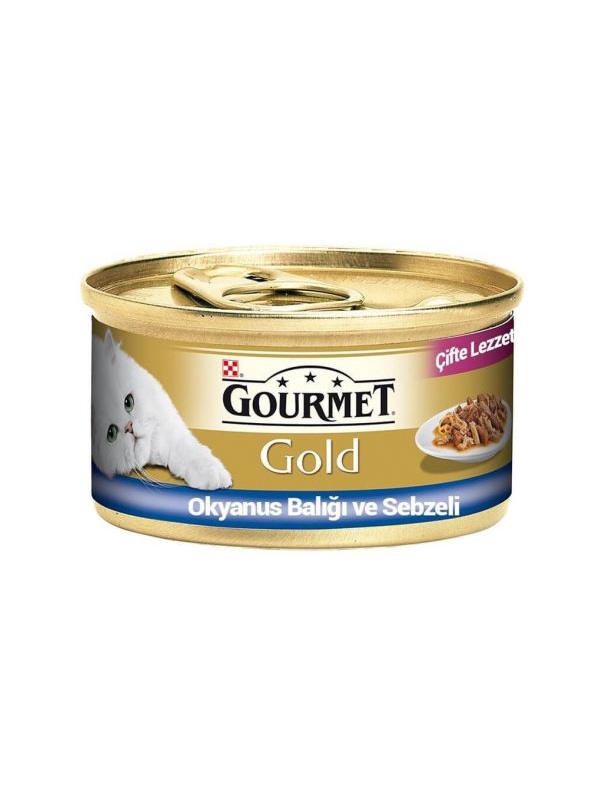 Gourmet Gold Okyanus Balıklı Yetişkin Konserve Kedi Maması 85 Gr