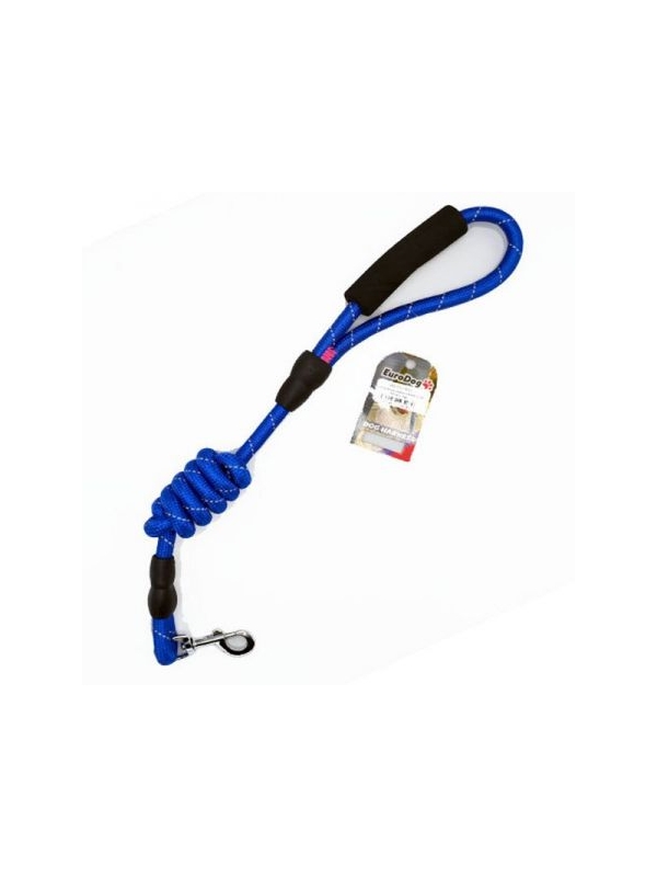 Euro Dog Reflektörlü Köpek Uzatma Tasması Mavi 14 Mm 120 Cm
