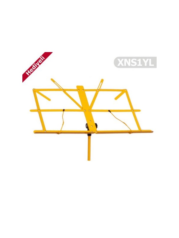 Nota Sehpası Portatif XNS1YL Sarı ( Taşıma Kılıfı Hediyeli )