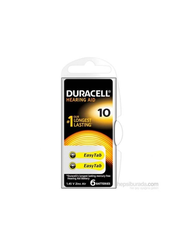 Duracell 10 Numara 6 lı İşitme Cihazı Pili