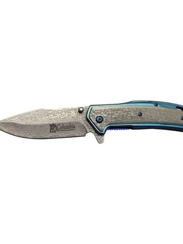 Columbia A-2120C Mavi Damascus Çakı