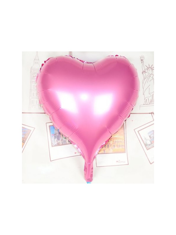 Kalp Uçan Balon Folyo Pembe 80 cm 32 inç