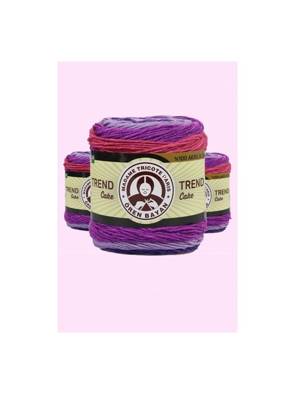 3 Adet Trend Cake Batik Ebruli El Örgü İpi 631