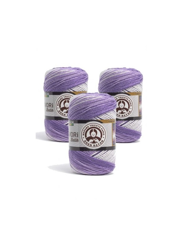 3 Adet Favori Batik El Örgü Ipliği 100 Gr 912