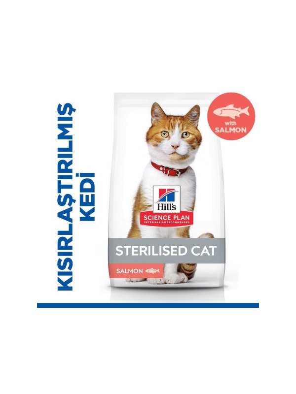 Hills Kısırlaştırılmış Somon Balıklı Kedi Maması 3 Kg