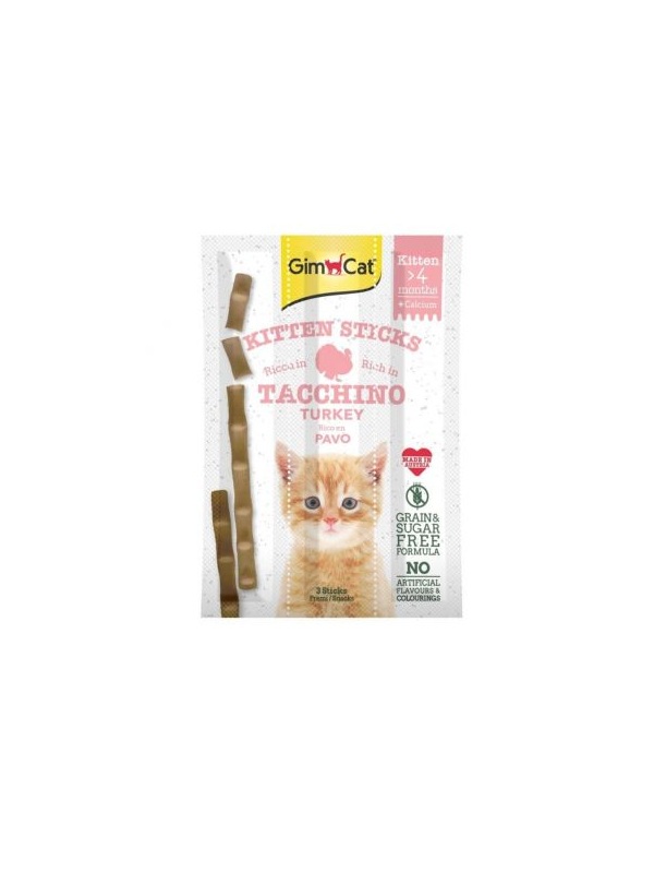 GimCat Sticks Kitten Hindili Ödül Çubukları 3x3gr