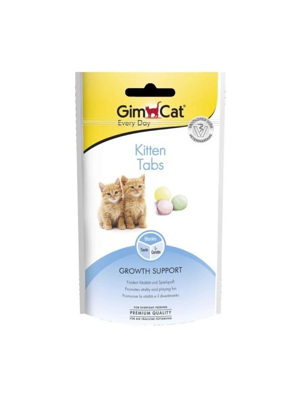 GimCat Kitten Tabs Ödül Tableti 40gr - Yavru Kediler için