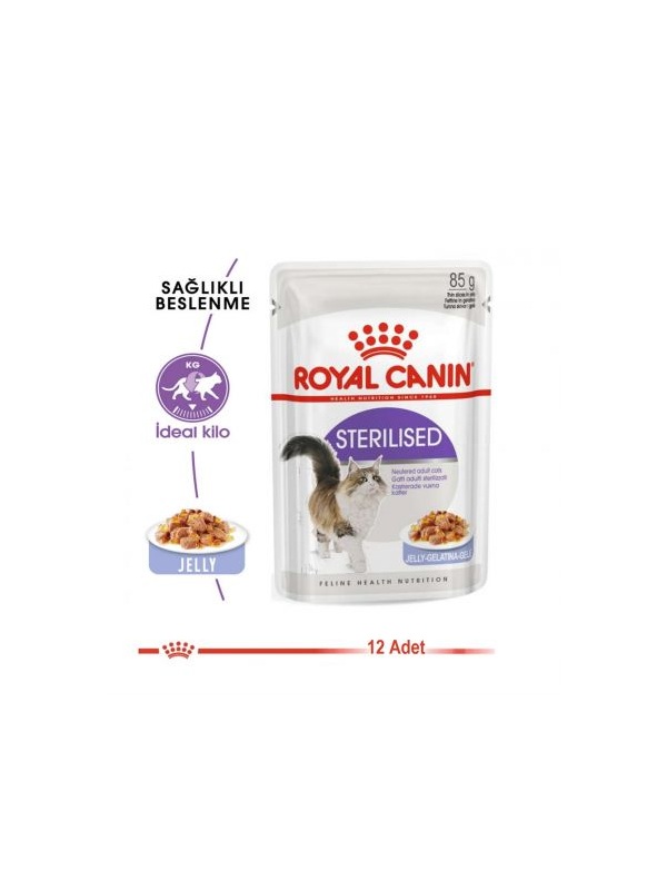 Royal Canin Pouch Yaş Mama Sterilised Jelly 12 Adet x 85 Gr