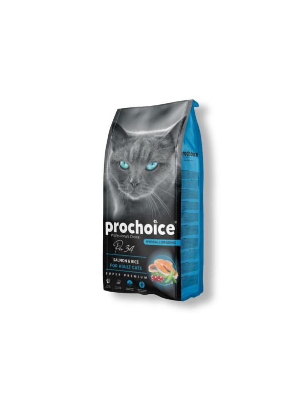 Prochoice Pro 34 Düşük Tahıllı Somon Ve Pirinçli Yetişkin Kedi Maması 15 kg