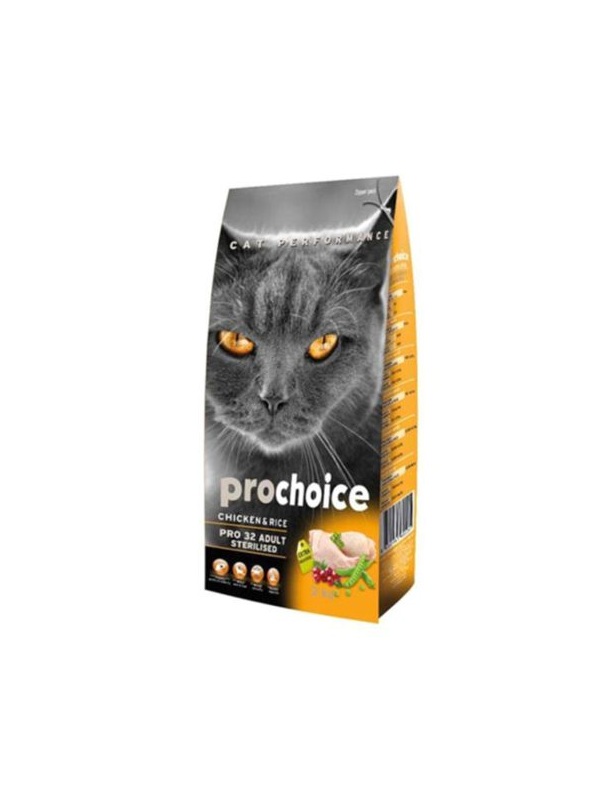 Prochoice Pro 32 Tavuk Pirinç Kısırlaştırılmış Kedi Maması 15 Kg