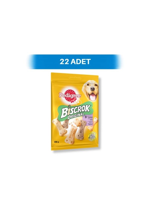 Pedigree Biscrok Bisküvi Köpek Ödül Maması 22 x 200 gr