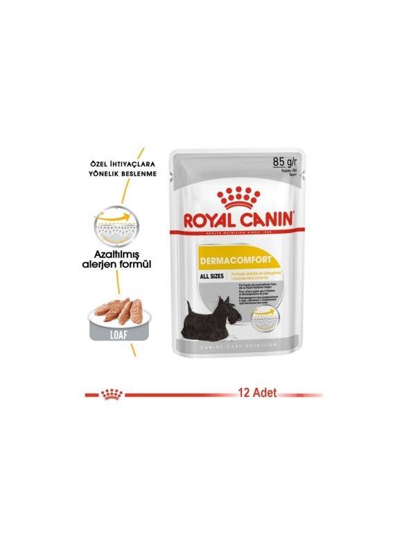 Royal Canin Dermacomfort Loaf Yaş Köpek Maması 85 gr X 12 Adet