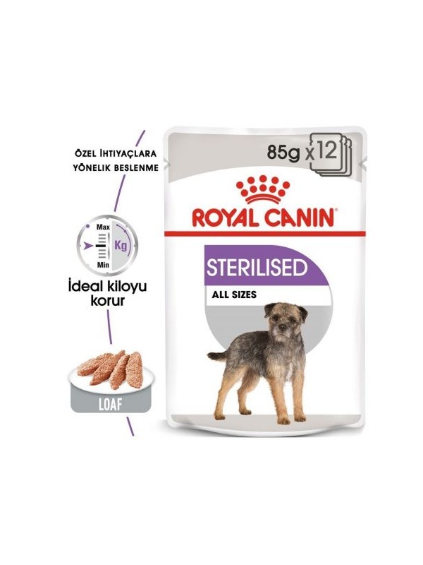 Royal Canin Sterilised Loaf Yaş Köpek Maması 85 Gr X 12 Adet