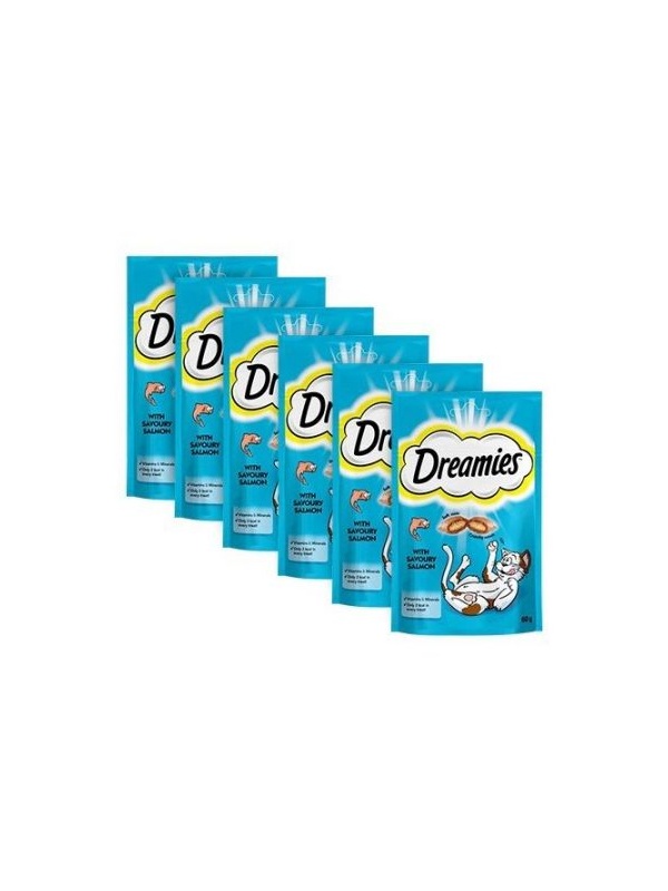 Dreamies Somonlu Pouch Kedi Ödülü 60 Gr x 6 Lı Paket