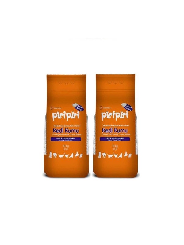 Pisi Pisi Kalın Taneli Sabunlu Kedi Kumu 10 Kg (12 Lt) x 2 Adet