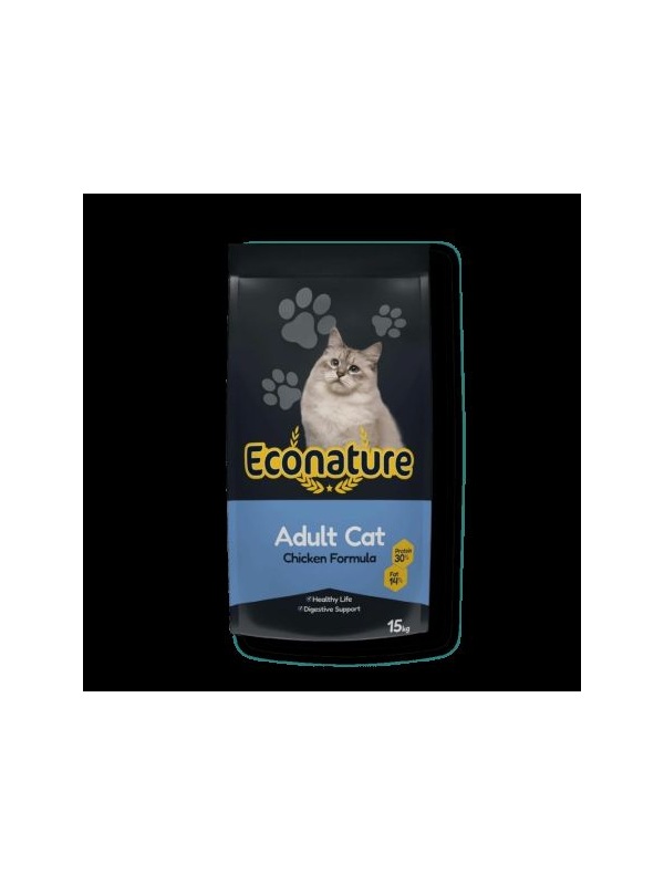 Econature Plus Tavuk Etli Yetişkin Kedi Maması 15 kg