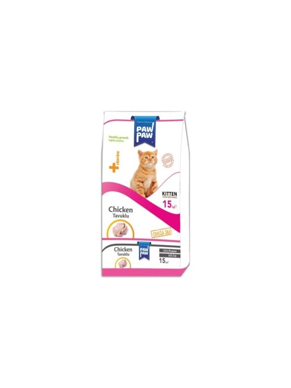 Pawpaw Tavuk Etli Yavru Kedi Maması 15 Kg