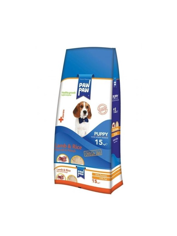 Paw Paw Kuzu Pirinçli Yavru Köpek Maması 15 Kg