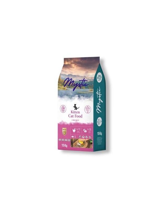 Mystic Kitten Az Tahıllı Tavuklu Yavru Kedi Maması 15 kg