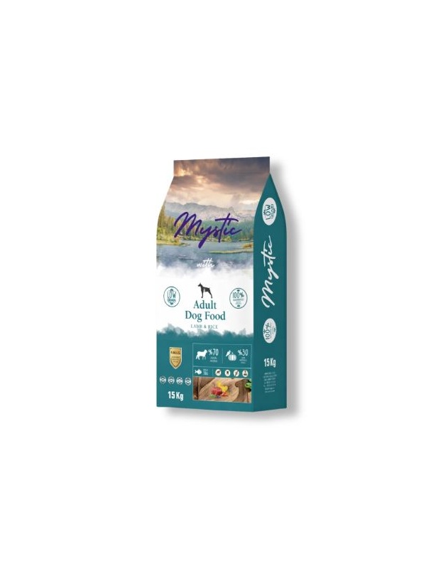 Mystic Az Tahıllı Kuzulu Yetişkin Köpek Maması 15 kg