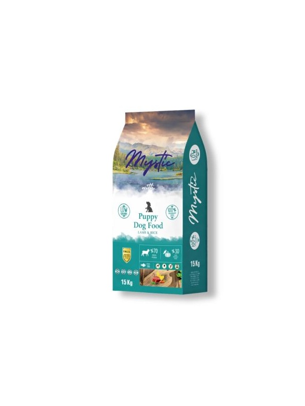Mystic Puppy Az Tahıllı Kuzu Etli Yavru Köpek Maması 15 kg